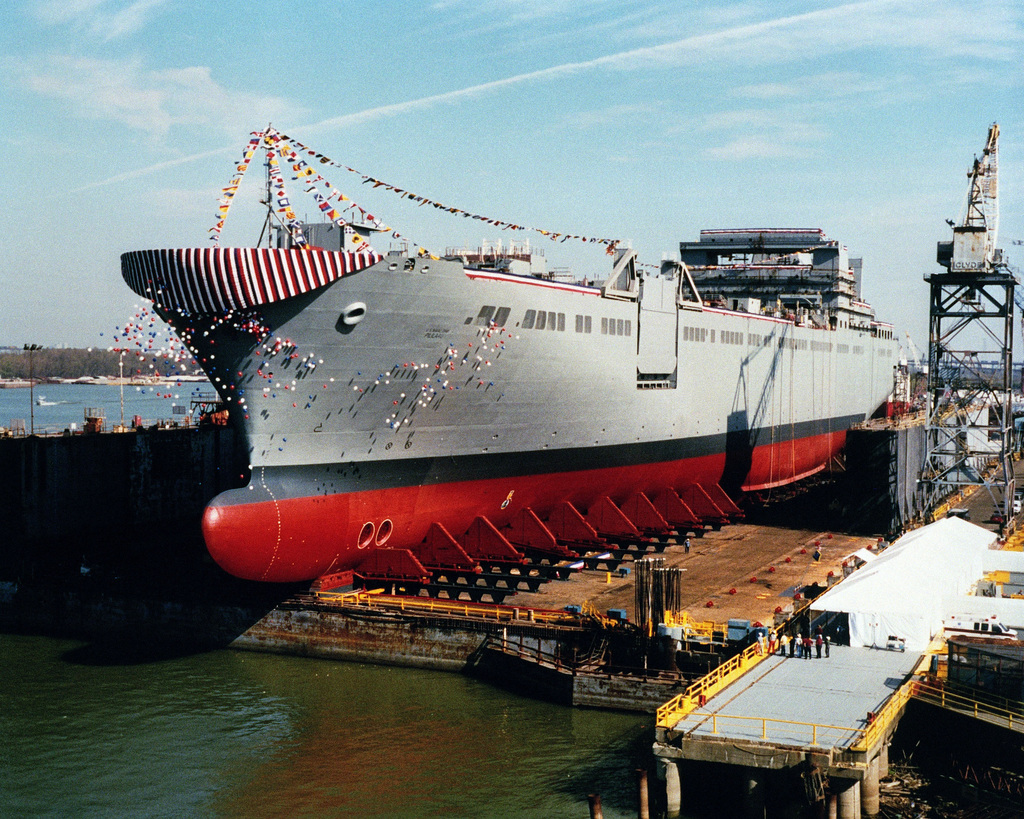 A port bow view of the Military Sealift Command (MSC) Fast Sealift