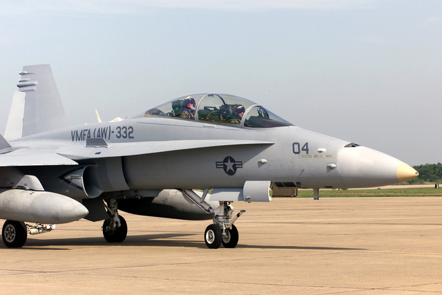 A USMC F/A-18D Hornet Aircraft Assigned To VMFA Marine Fighter Attack ...