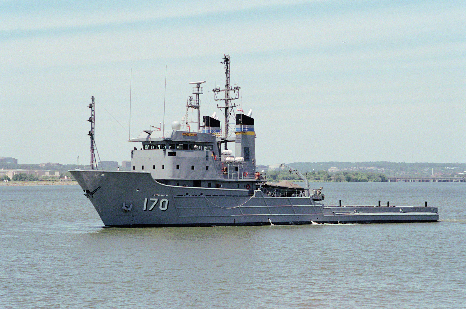 Starboard Bow View Of The Military Sealift Command (MSC) Fleet Tug USNS ...