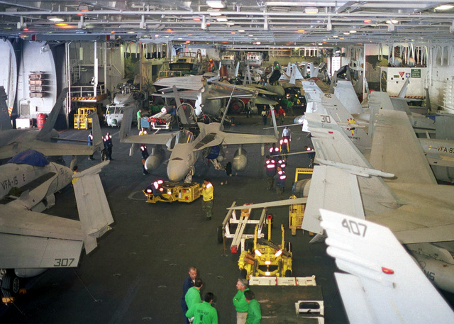 USS Enterprise Hangar Deck