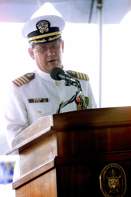 Captain (CAPT) Scott L. Jones relieved CAPT Robert J. Cox as Commander ...