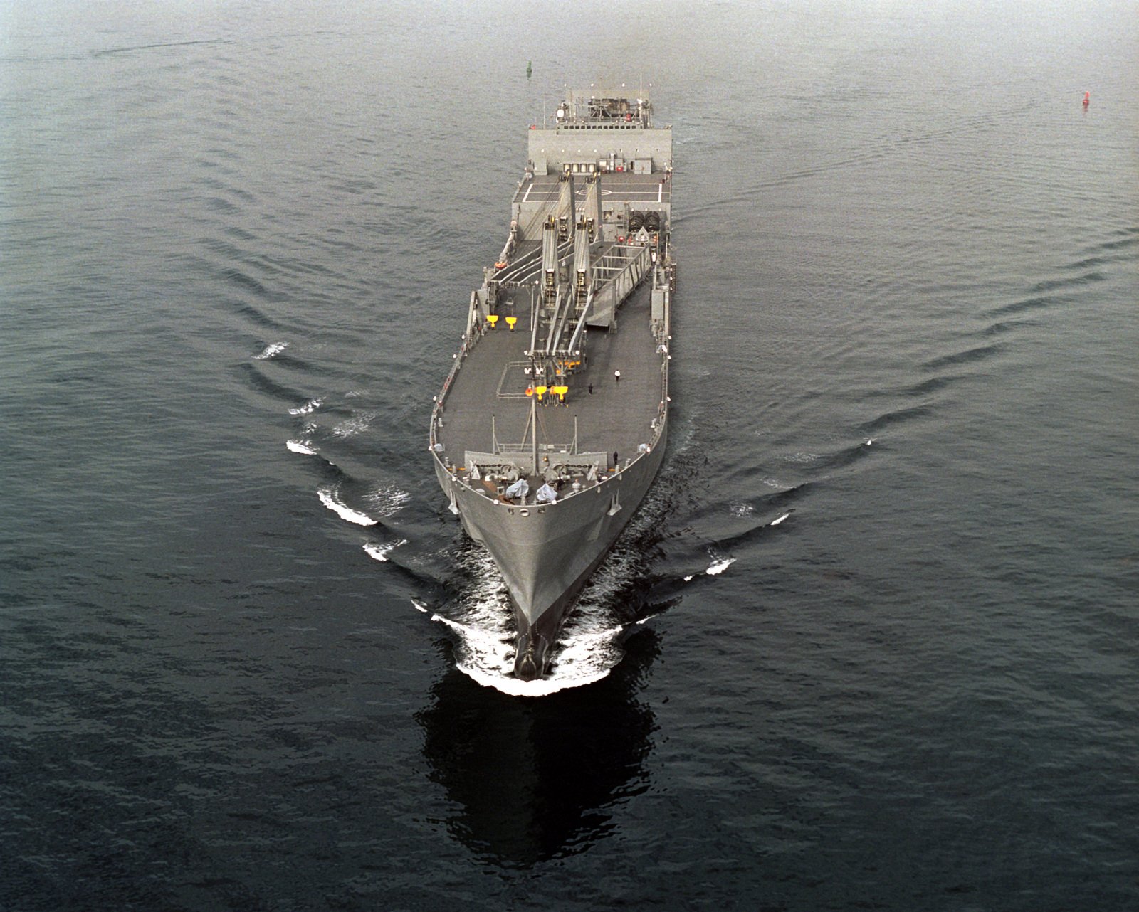 Bow On View Of The Military Sealift Command Msc Strategic Heavy Lift Ship Usna Watkins T Akr 0589