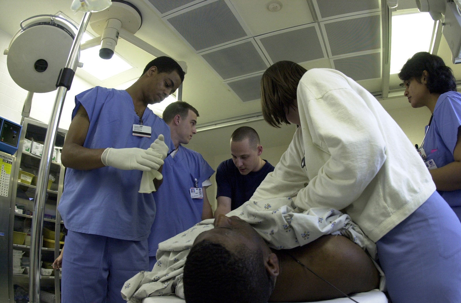 Medical Personnel Attend To An Injured Patient, Trauma Center, Ben Taub ...