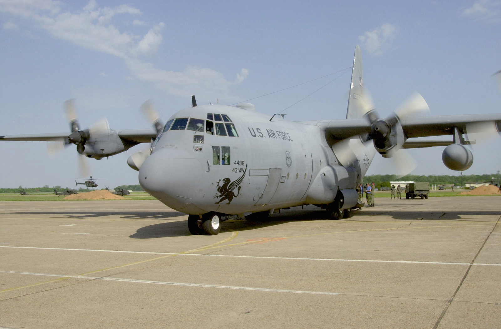 a-us-air-force-c-130-hercules-aircraft-arrives-at-alexandria-airport