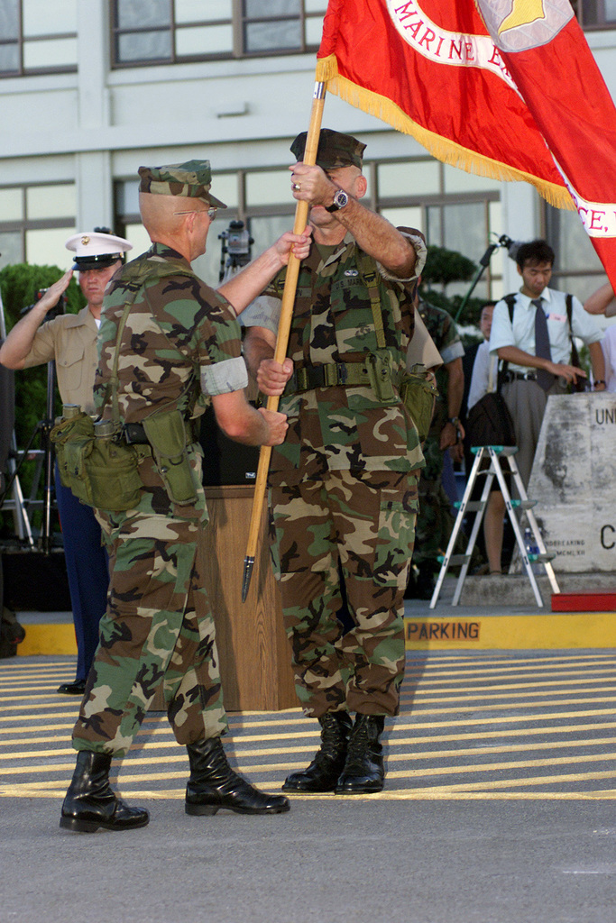 III MEF SGTMAJ, Sergeant Major (SGTMAJ) McClure, Hands The III MEF ...