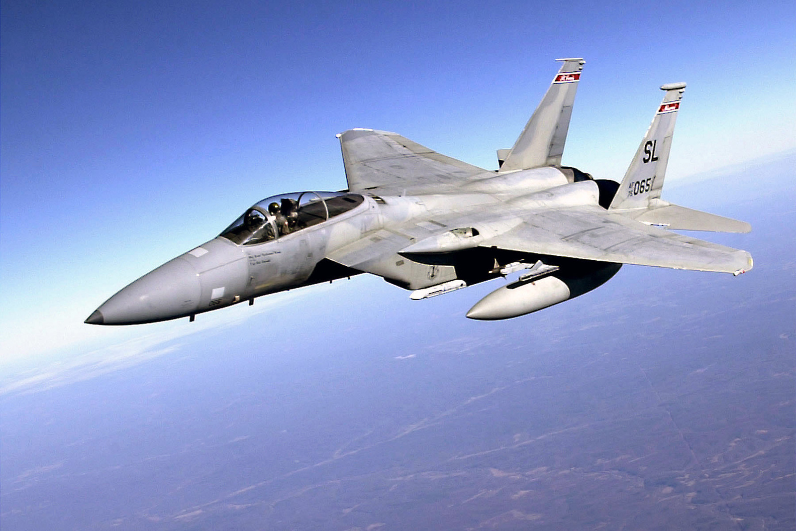 A Us Air Force (usaf) F-15a Eagle Aircraft Assigned To The 131st 