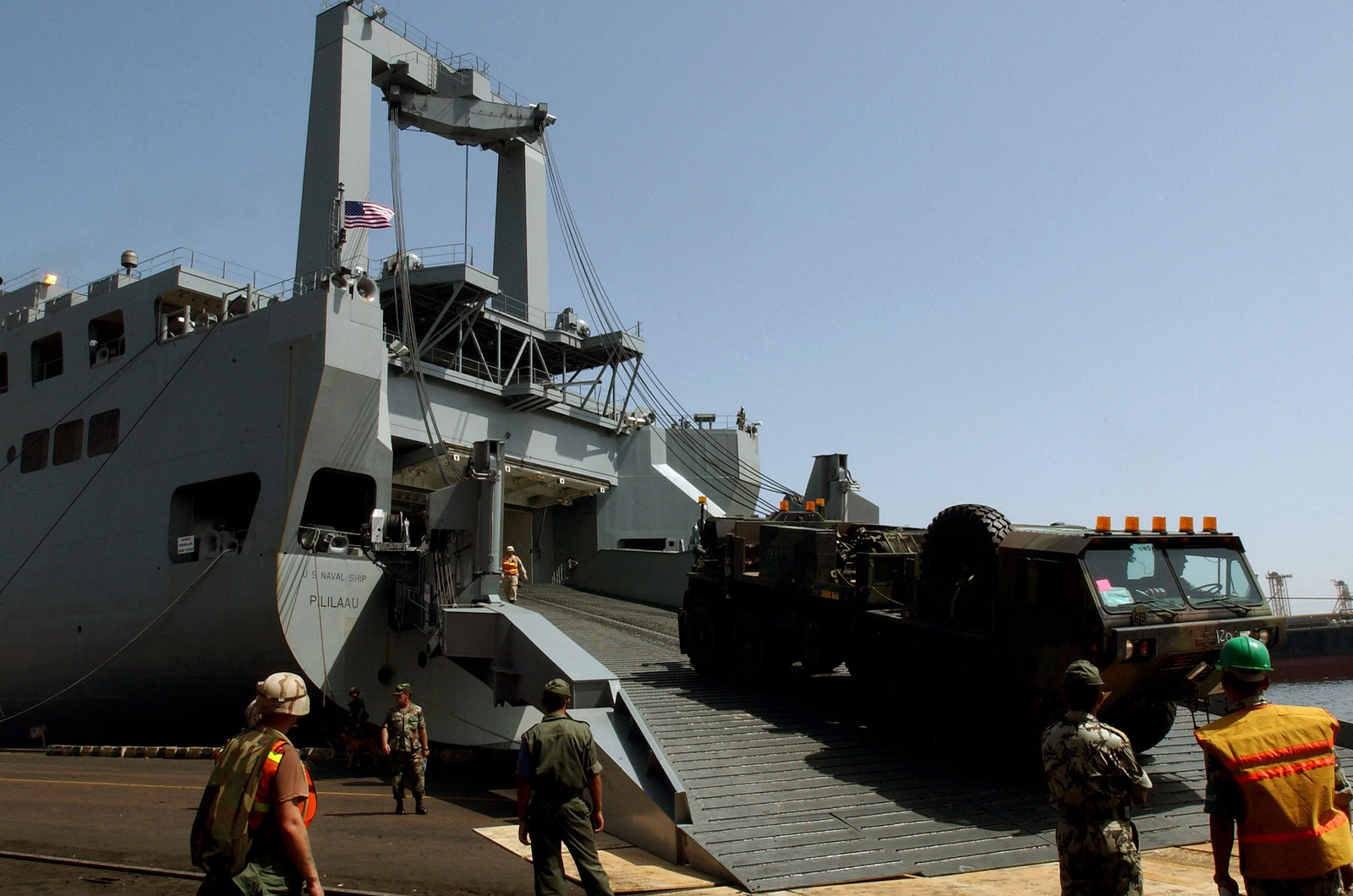 A US Army (USA) M977 (8x8) Heavy Expanded Mobility Tactical Truck Is ...