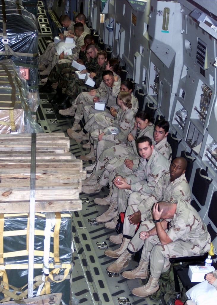 Interior View Cargo Compartment Of A Us Air Force Usaf C