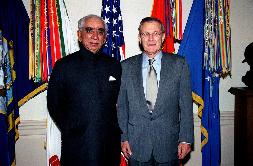 File:The Honorable Donald H. Rumsfeld (right), U.S. Secretary of