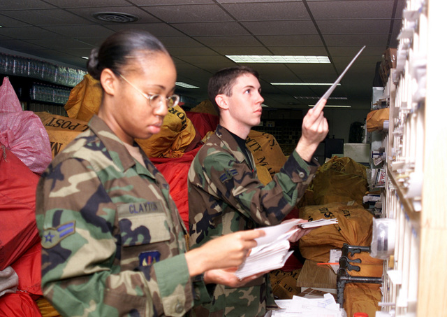 AIRMAN First Class (A1C) Shaundra Clayton, USAF, (left), 31st Supply ...