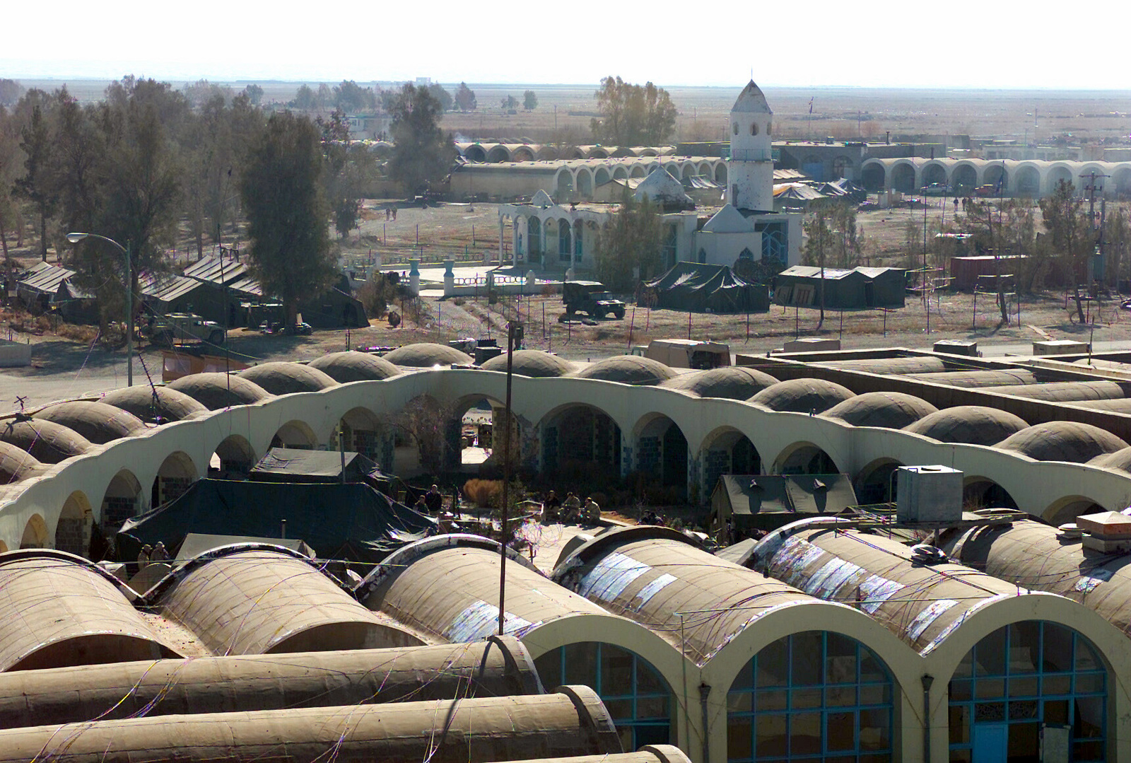 A view of the mosque at the Kandahar International Airport ...