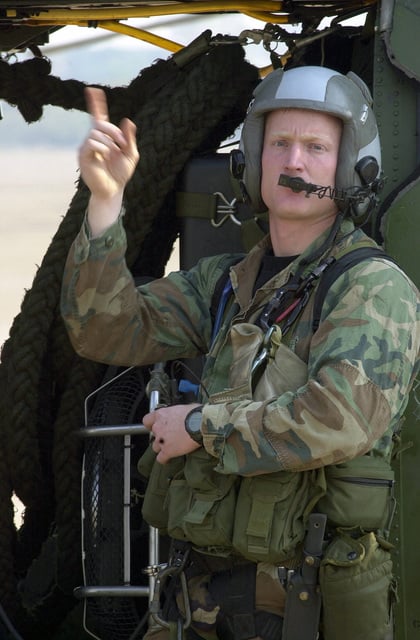 US Air Force (USAF) STAFF Sergeant (SSGT) Timothy James, Pararescueman ...