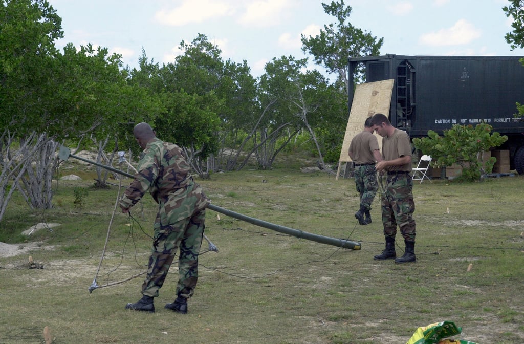 Us Army Usa Sergeant Sgt Gibson With The Th Signal Battalion Sb