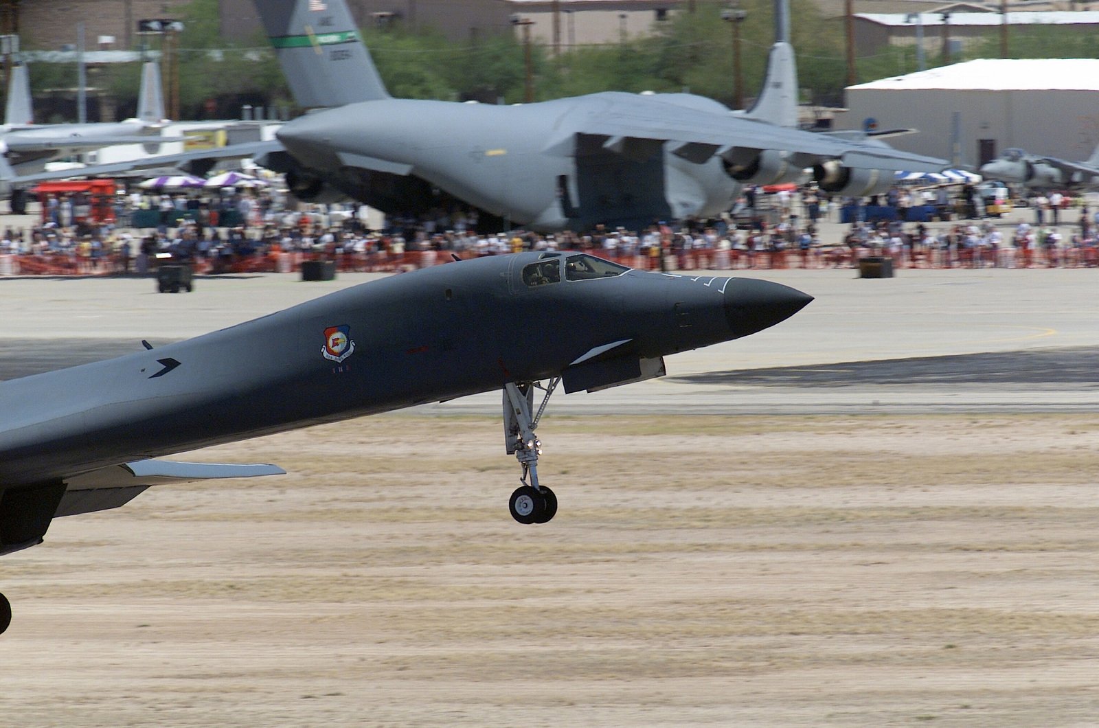 A US Air Force (USAF) B1-B Lancer Aircraft Takes Off During The ...