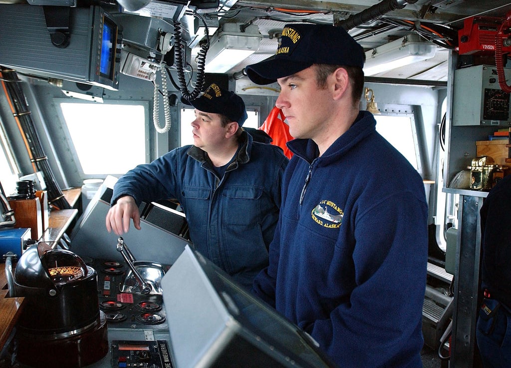 US Coast Guard (USCG) PETTY Officer Second Class (PO2) Eamon McCormack ...