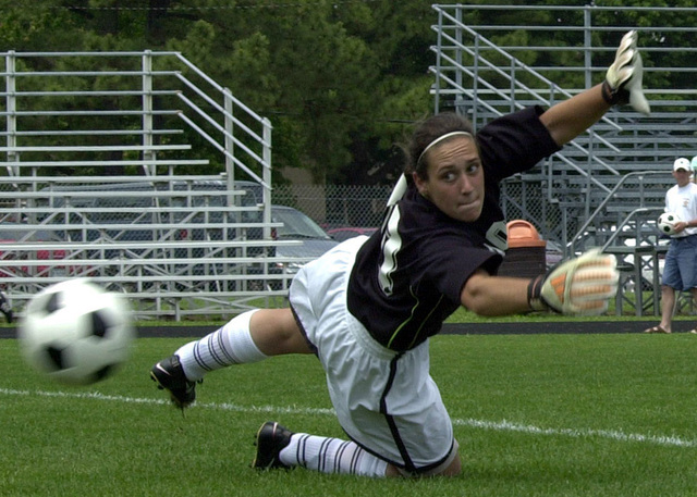 US Army (USA) First Lieutenant (1LT) Kristin Brown Goalie on the USA