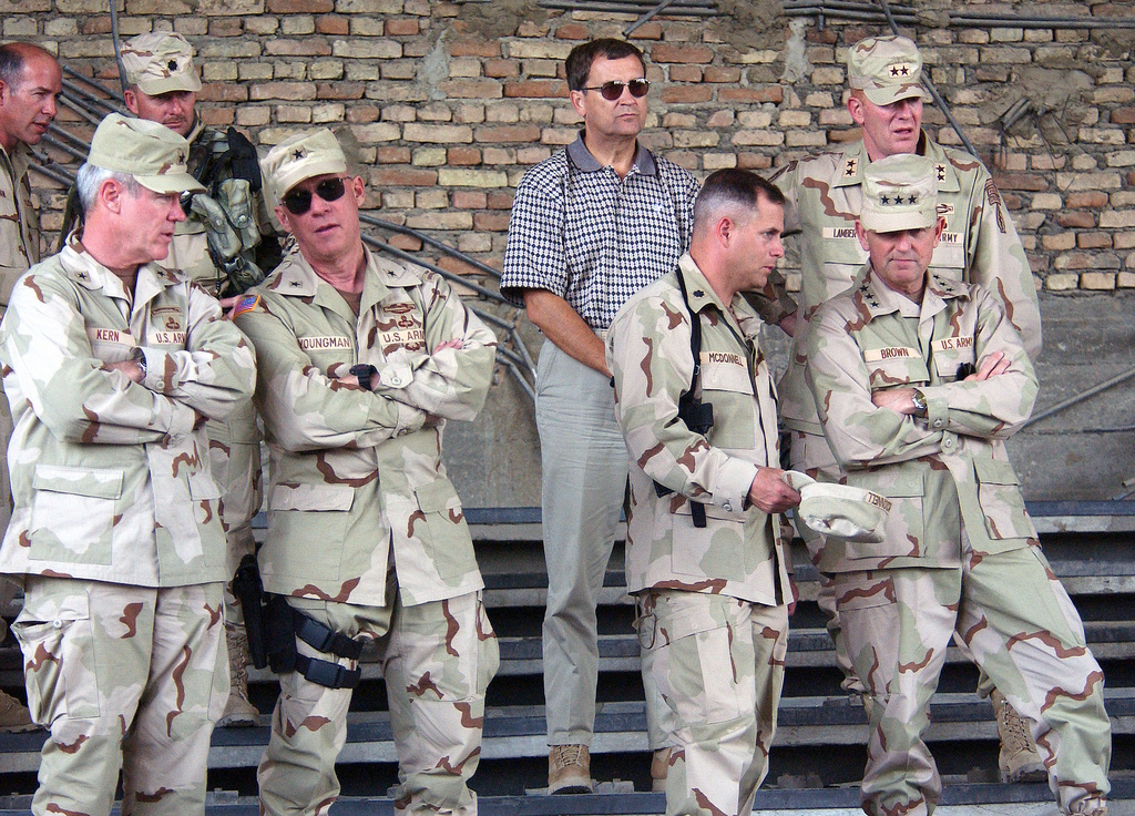 US Army (USA) High-ranking Officer visit the Afghanistan National