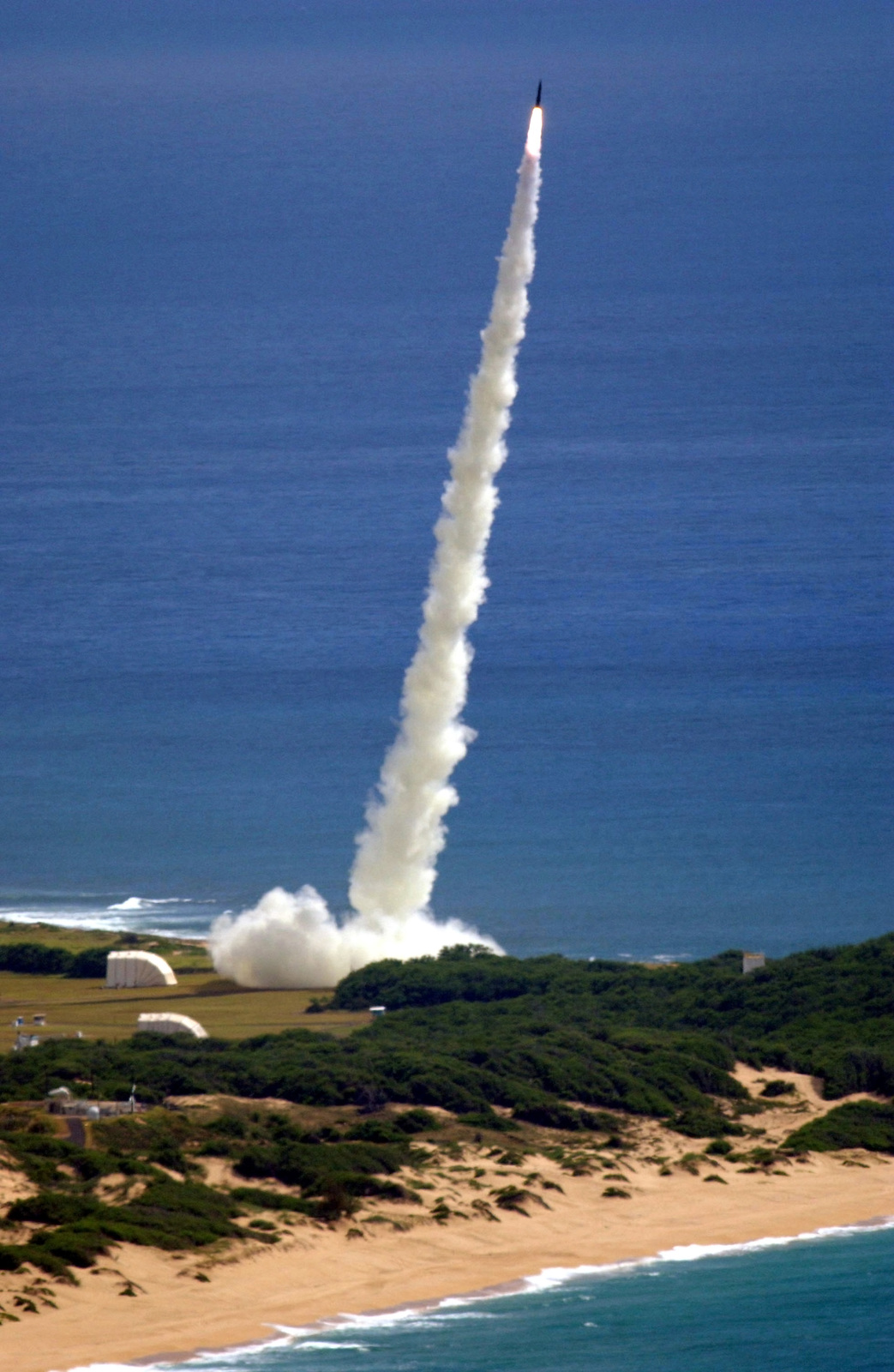 An Aries Ballistic Missile Target Is Launched From The Pacific Missile Range Facility Kauai