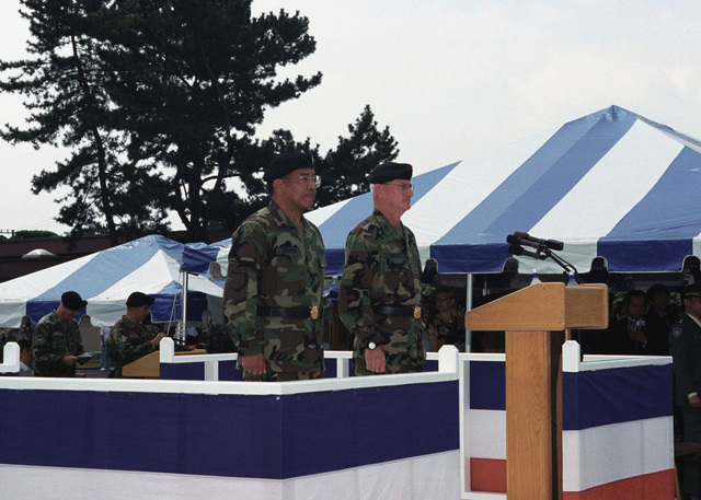 Outgoing Commander Major General (MGEN) Alan D. Johnson (left) And ...