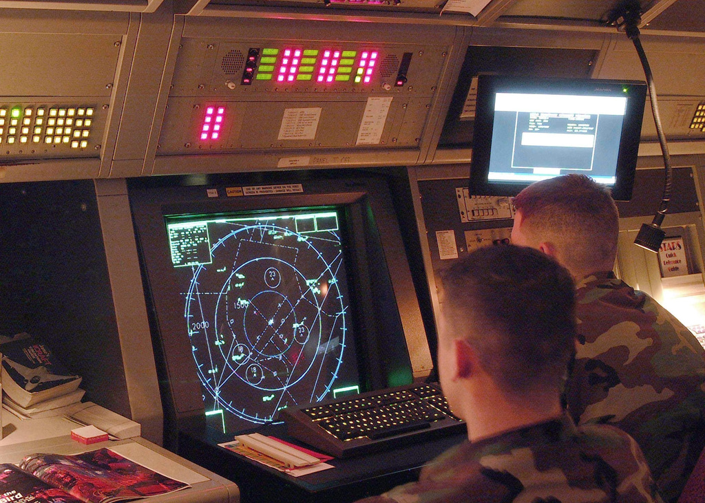 Air Traffic Control (ATC) US Marine Corps (USMC) personnel at Marine ...