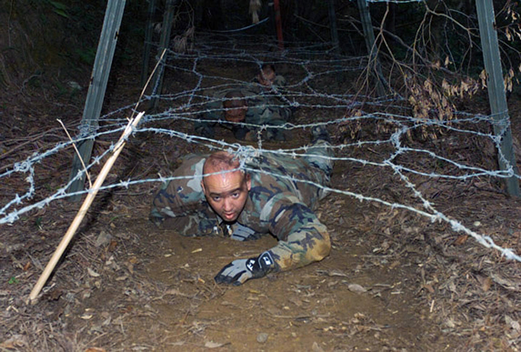 barbed wire crawl