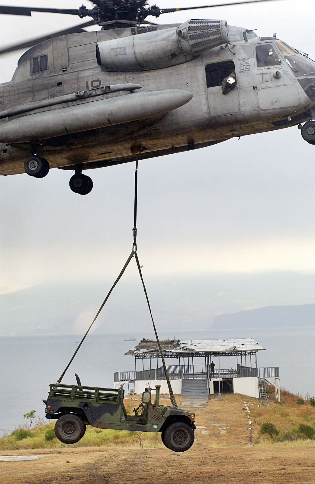 A CH-53D Sea Stallion Helicopter, With Marine Heavy Helicopter Squadron ...