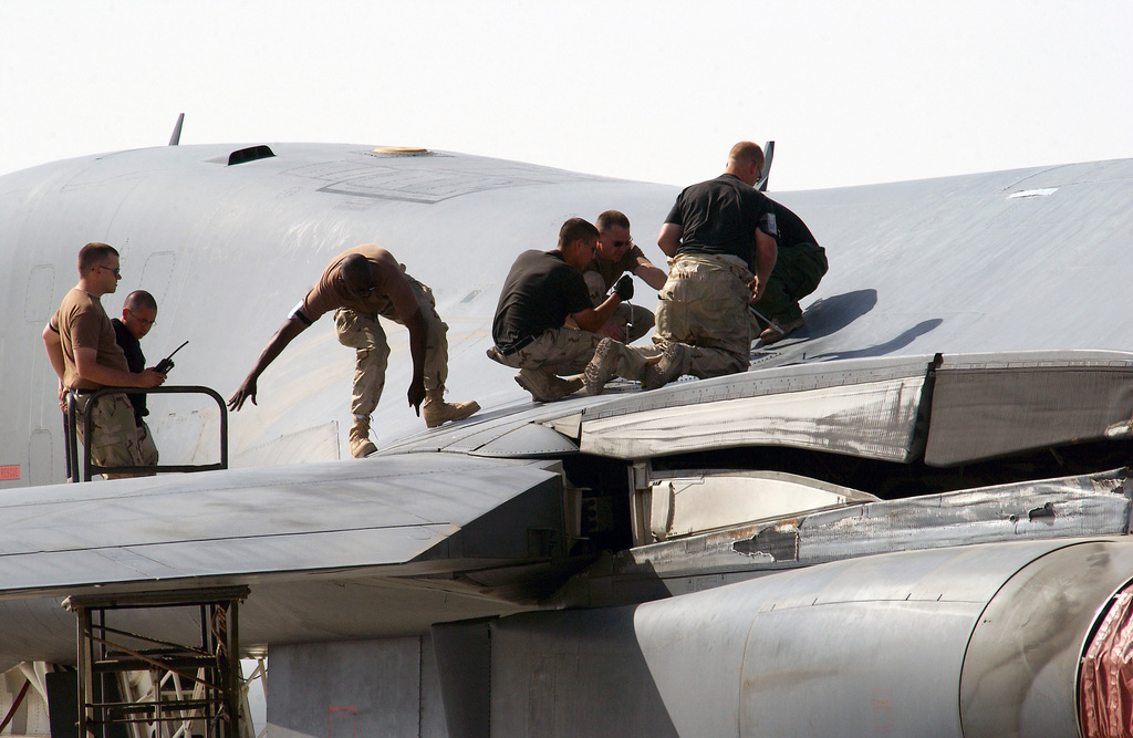 US Air Force (USAF) Airmen Assigned To The 28th Expeditionary Aircraft ...