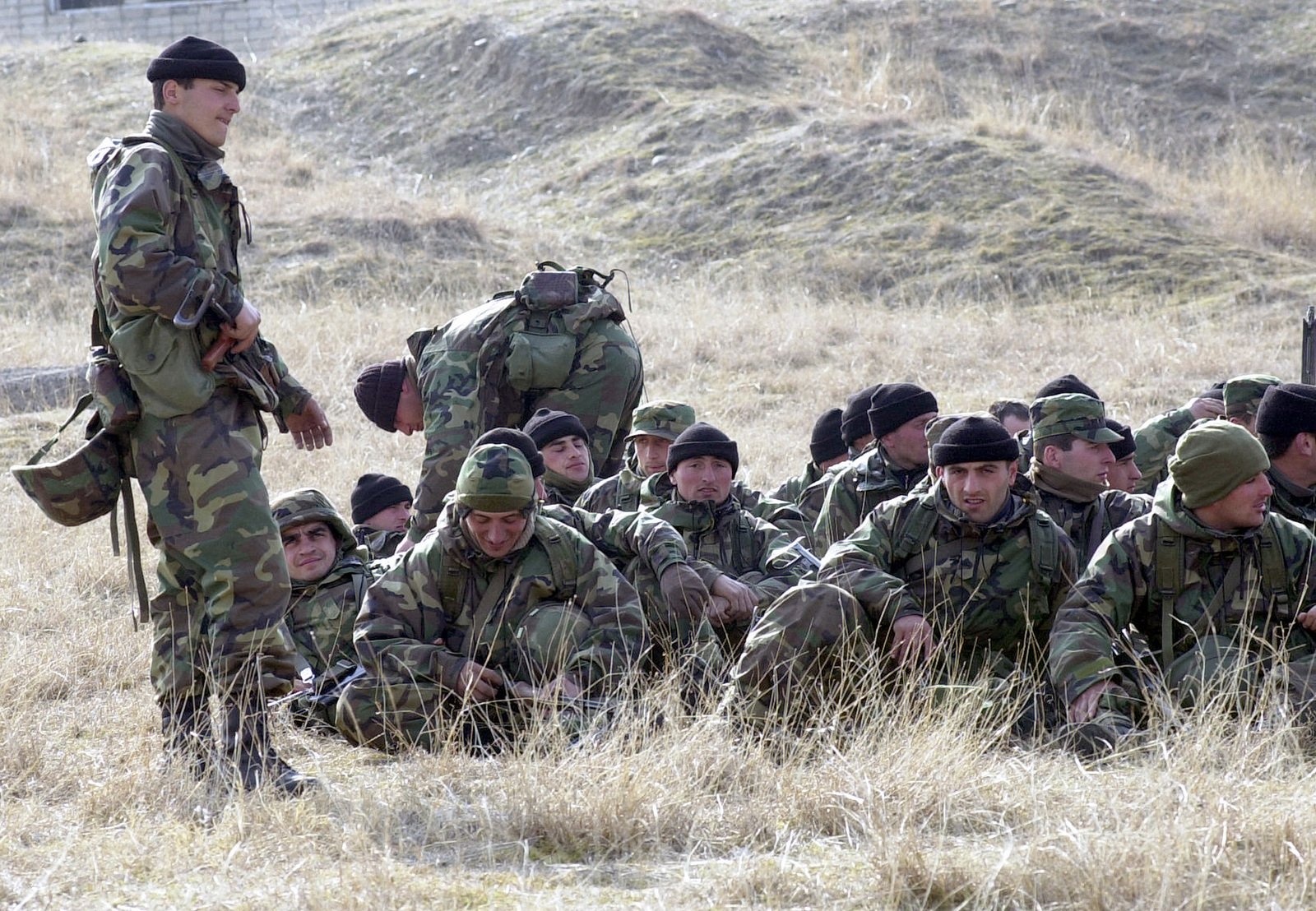 Members from the Republic of Georgia's 16th Mountain Battalion receive ...