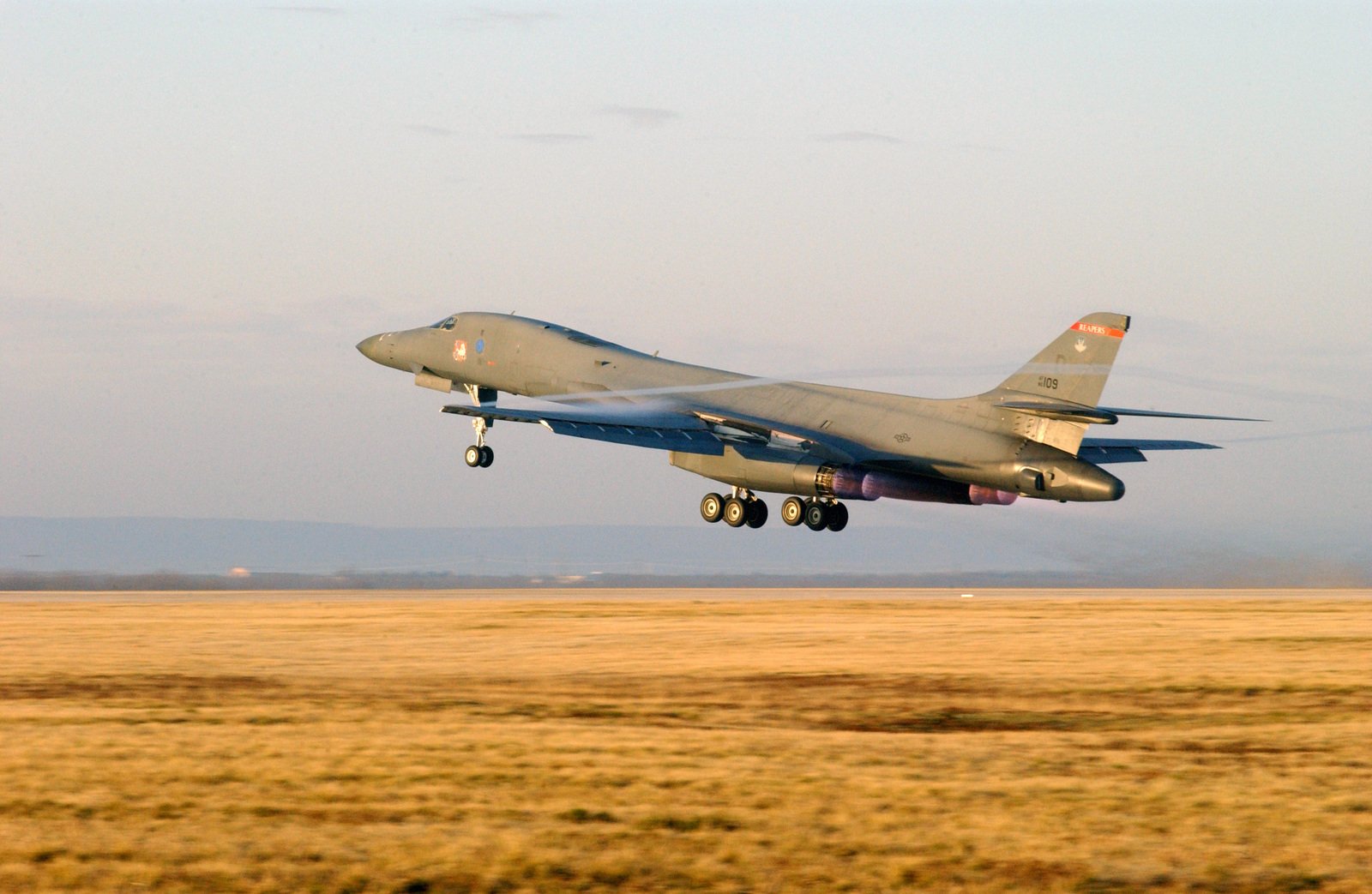 At Dyess Air Force Base (AFB), Texas, A B-1B Lancer Bomber From The 9th ...