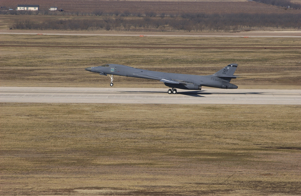 At Dyess Air Force Base (AFB), Texas, A B-1B Lancer Bomber From The 9th ...