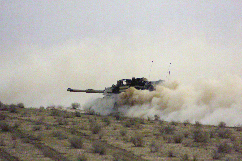 A Us Marine Corps (usmc) M1a1 Abrams Main Battle Tank (mbt) Assigned To 