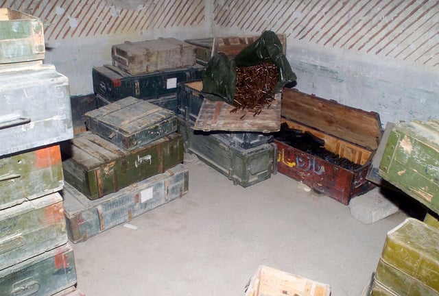 An Iraqi Workspace And Stockpile Of Ammunition Caches, Secured On 