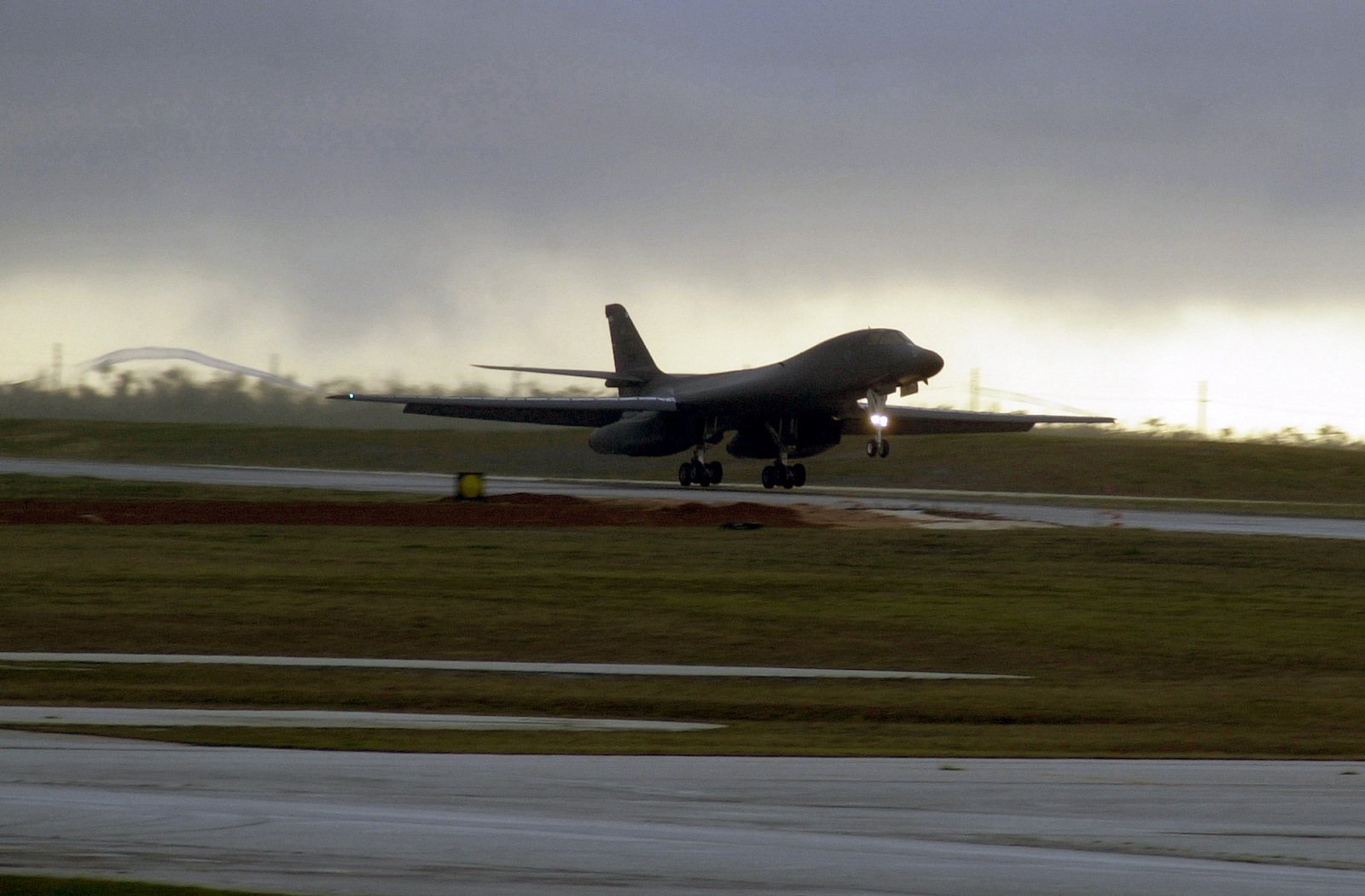 A US Air Force (USAF) B-1B Lancer Bomber, Deployed From Dyess Air Force ...