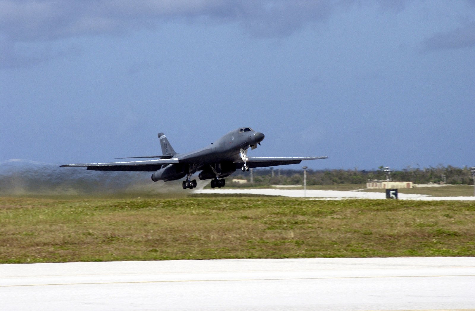 A US Air Force (USAF) B-1B Lancer Bomber, Deployed From Dyess Air Force ...