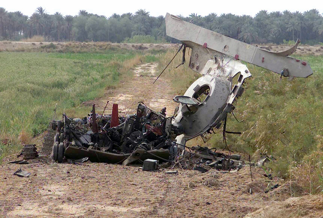 The remains of a Armored Fighting vehicle (BMP) outside the town of An ...