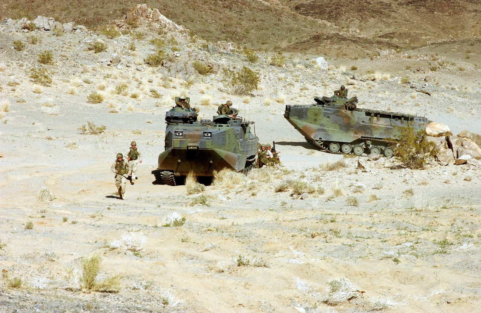 Student Marines In The Infantry Officers Course (IOC) Dismount A Pair ...