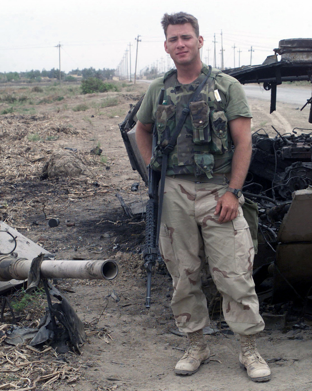 US Marine Corps (USMC) Sergeant (SGT) Timothy Barnes, An Infantry ...