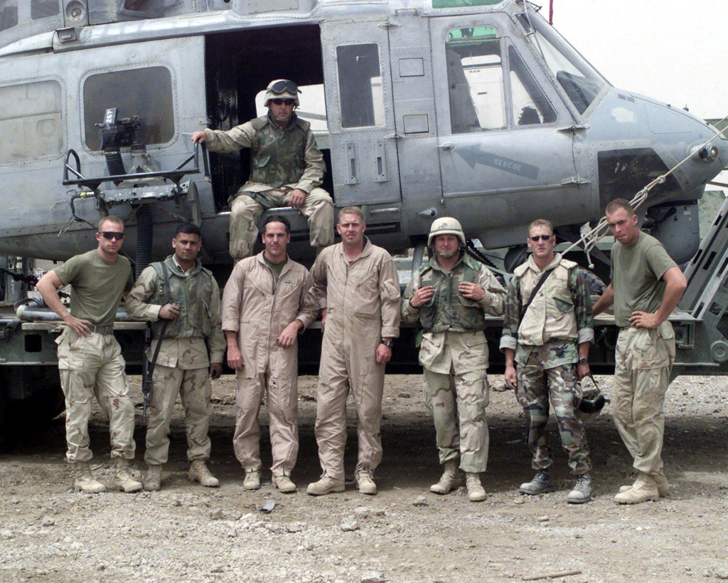 A heavy equipment crew from Marine Wing Support Squadron-271 (MWSS