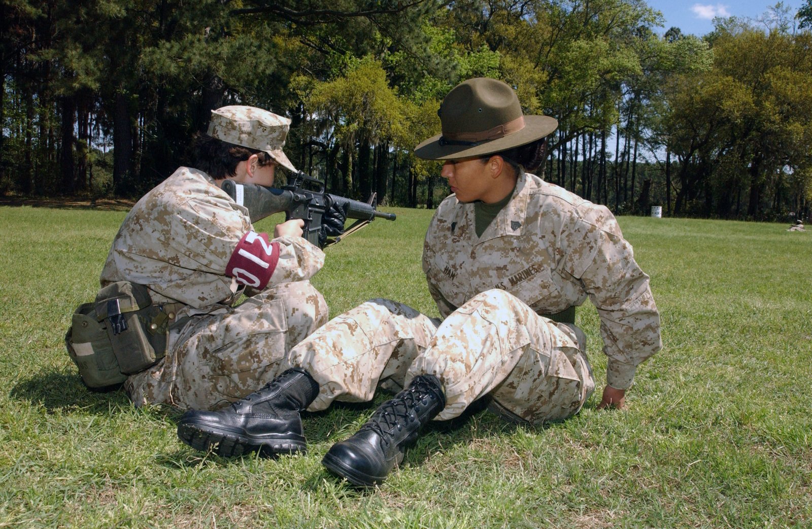 Us Marine Corps Usmc Sergeant Sgt Ham Right A Drill Instructor Assigned To O Company 4th - usmc united states marines training base roblox