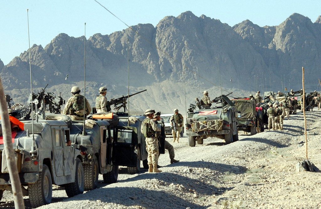 Soldaten der US Army (USA), die der Task Force Devil, 82nd Airborne ...