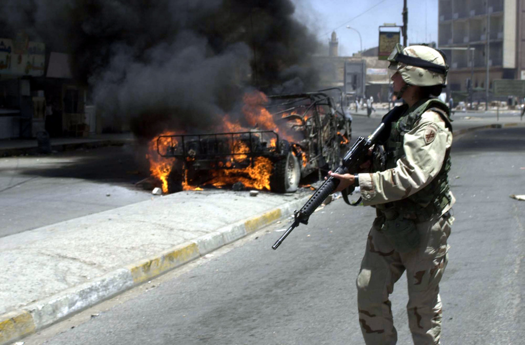 A US Army (USA) soldier assigned to the 431st Civil Affairs Battalion ...