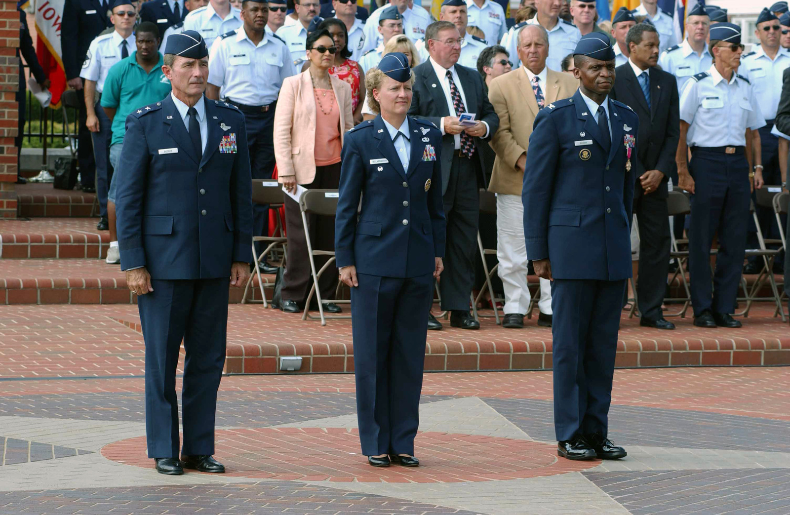 US Air Force (USAF) Major General (MGEN) John D. Becker, Left ...