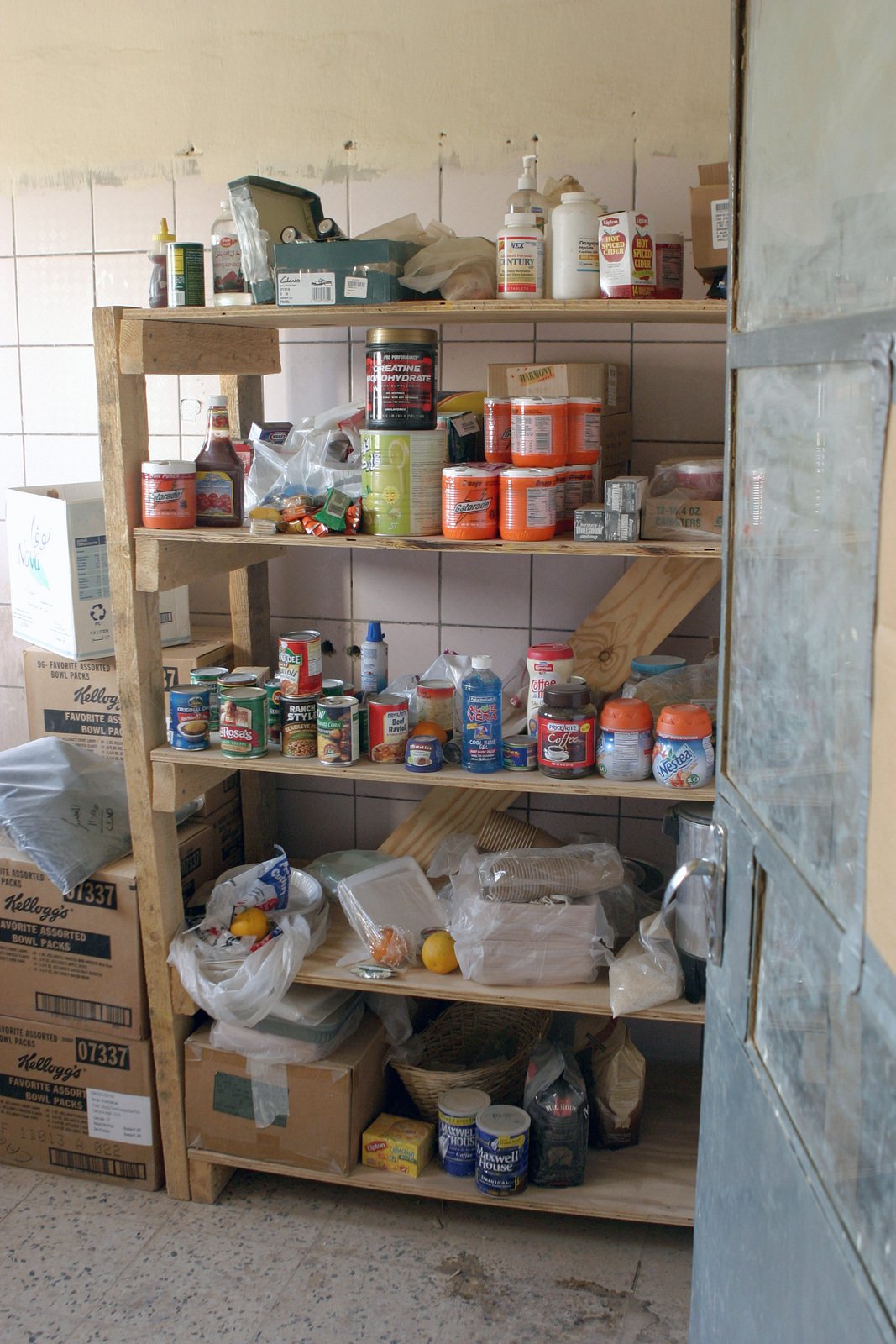 A Food Pantry Belonging To Us Marine Corps Usmc Marines Assigned