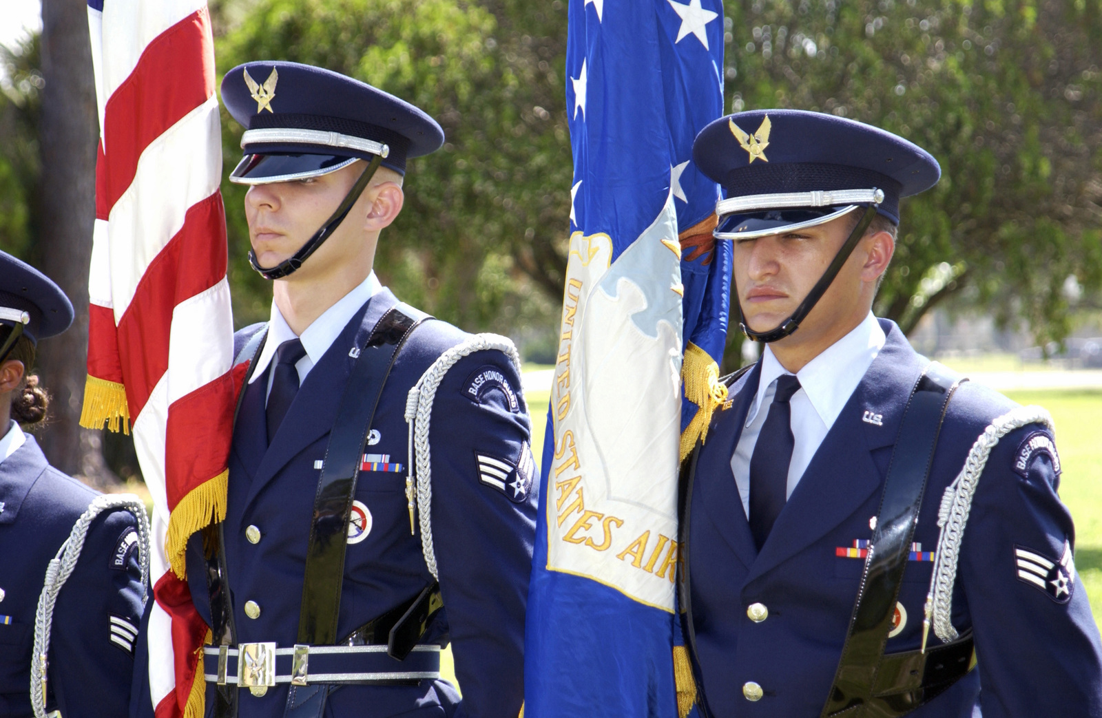 US Air Force (USAF) SENIOR AIRMAN (SRA) Michael Avery and SRA William ...