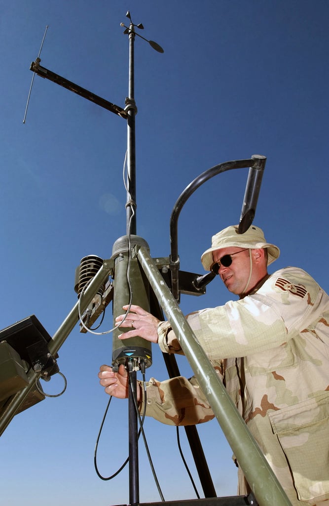 US Air Force (USAF) STAFF Sergeant (SSGT) Scott Williams, a weather ...