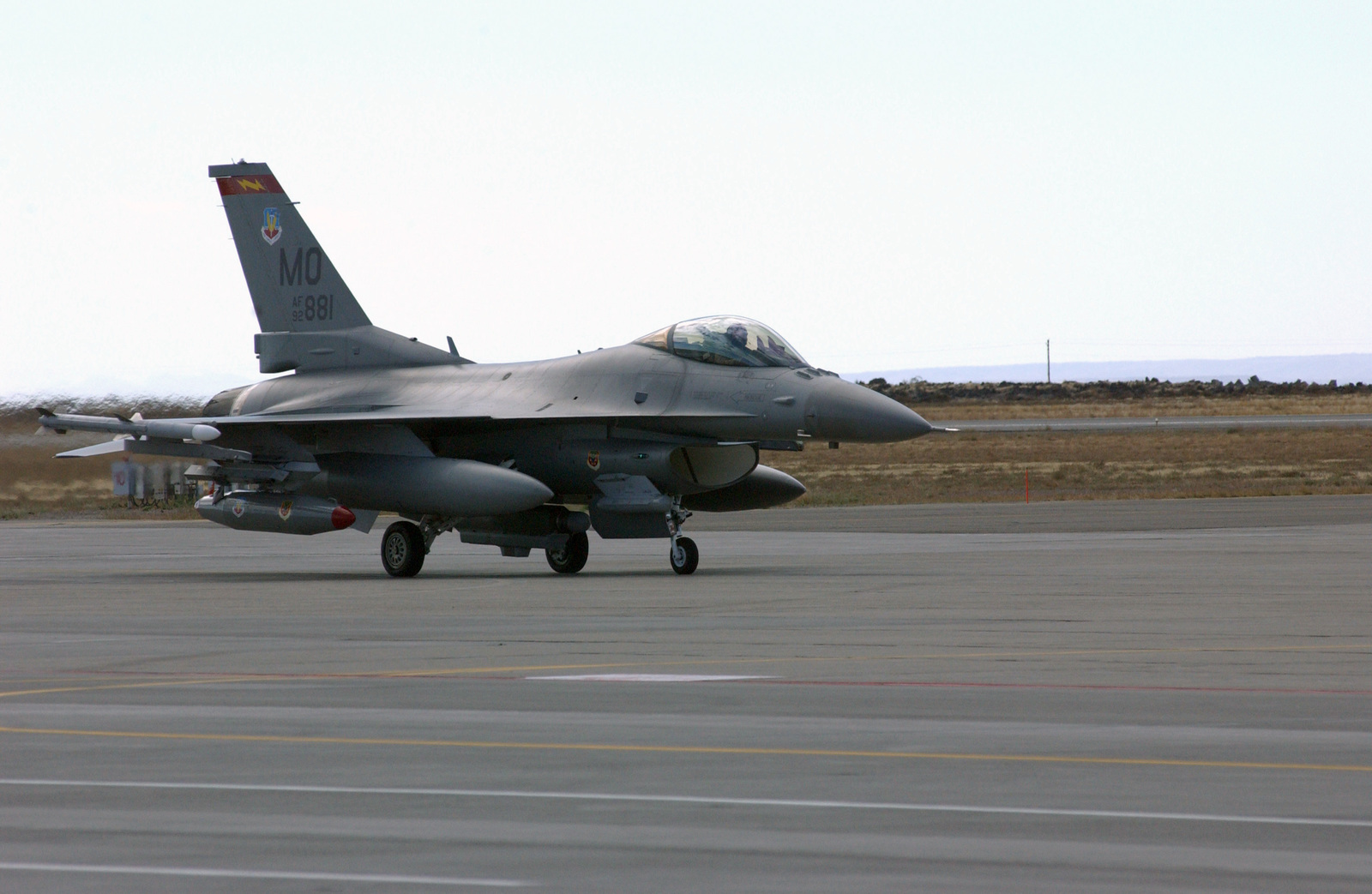 US Air Force (USAF) F-16 Fighting Falcon Fighter Aircraft From The ...