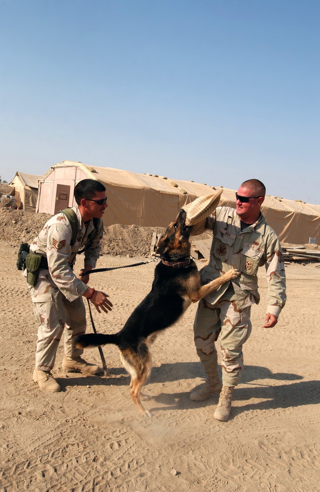 US Air Force (USAF) STAFF Sergeant (SSGT) James A. Allen, left and SSGT ...