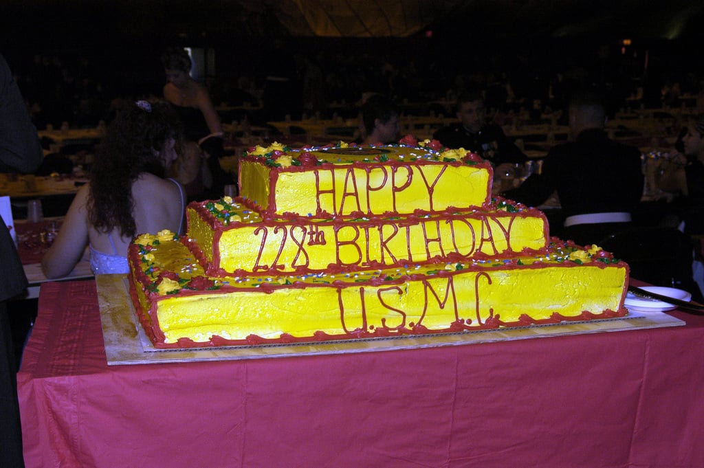 usmc birthday ball cake