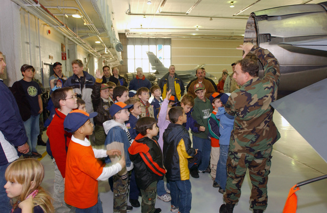 Sean Fitzgibbon, the assistant Cubmaster with Boy Scouts Of