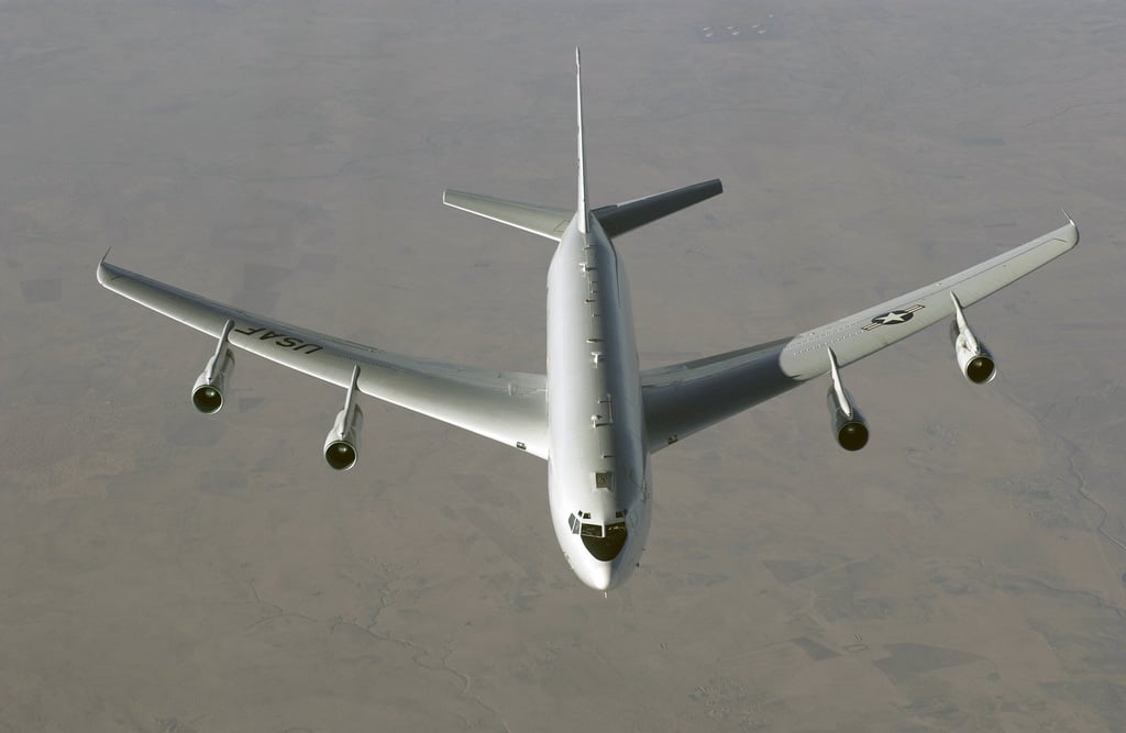 A US Air Force (USAF) E-8C Joint Surveillance Target Attack Radar ...